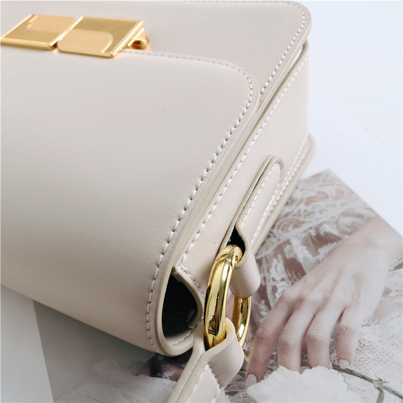 Womens Leather Mini Square Bag In Box Calfskin