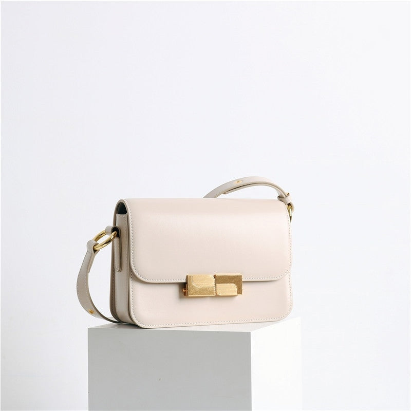 Womens Leather Mini Square Bag In Box Calfskin