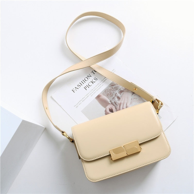Womens Leather Mini Square Bag In Box Calfskin