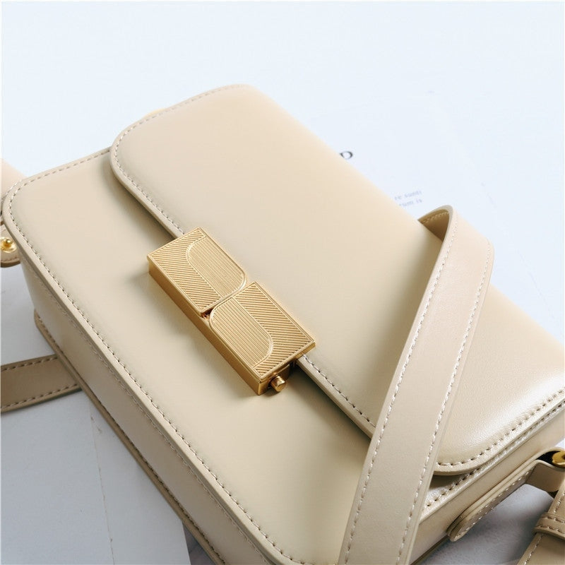 Womens Leather Mini Square Bag In Box Calfskin