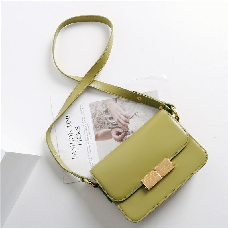 Womens Leather Mini Square Bag In Box Calfskin