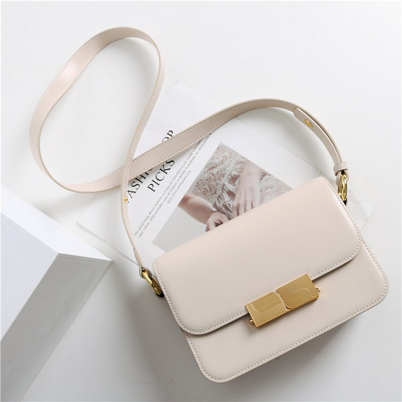 Womens Leather Mini Square Bag In Box Calfskin