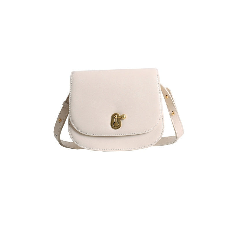 Womens Leather Small Saddle Bags For Women Cross Body Purse Girls