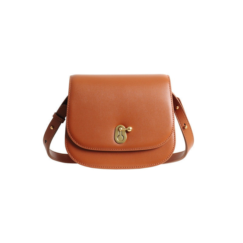 Womens Leather Small Saddle Bags For Women Cross Body Purse Girls