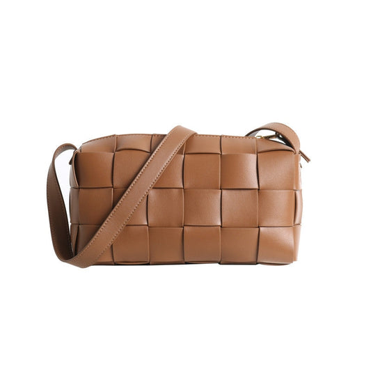 Womens Sqaure Padded Shoulder Cross Body Bag
