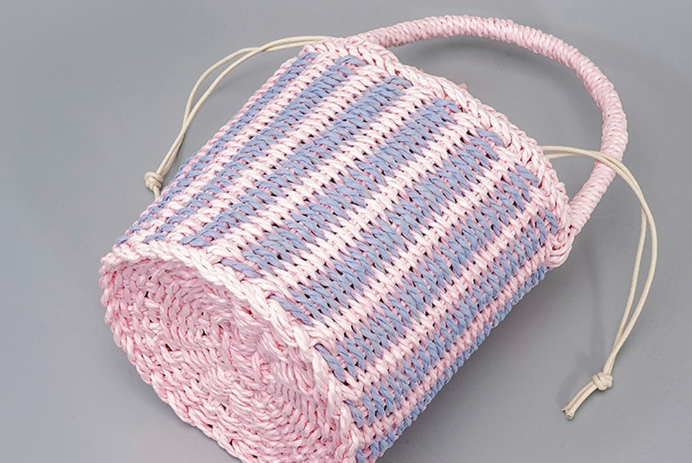 Women’s Straw Bag Woven Bucket Basket